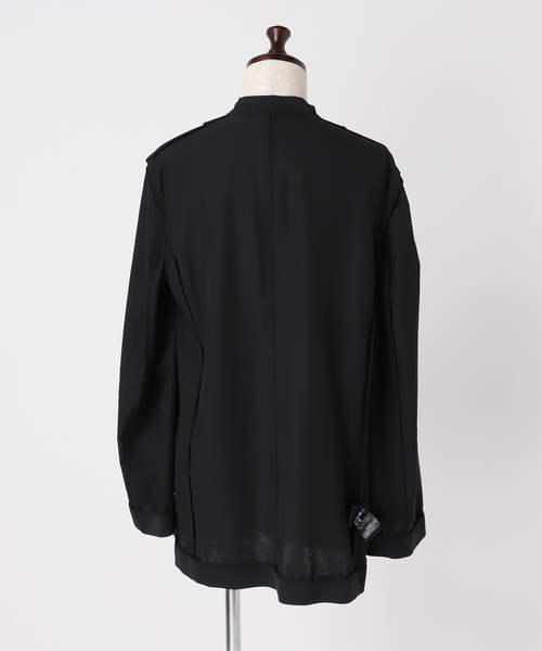 plage（プラージュ）の「Light nocollar ジャケット（ノーカラージャケット・レディース・アイボリー/ブラック・38/36）」の5枚目の写真