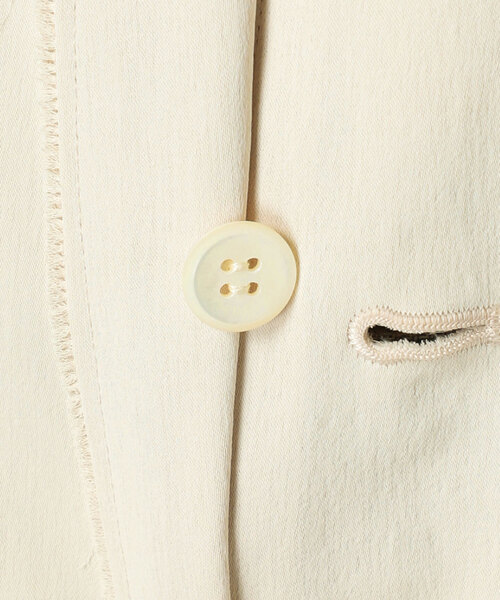 plage（プラージュ）の「Light nocollar ジャケット（ノーカラージャケット・レディース・アイボリー/ブラック・38/36）」の8枚目の写真