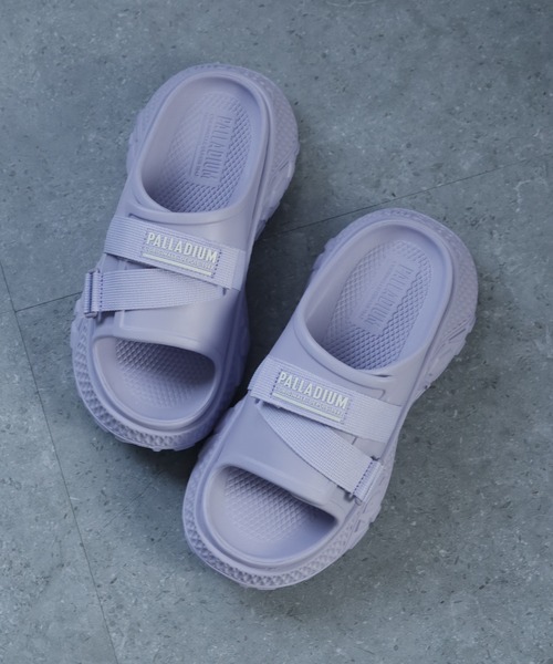 PALLADIUM(パラディウム)の「OFFBOUND SLIDE オフバウンド スライド サンダル(サンダル・レディース・パープル系・28cm/27.5cm/27cm/26.5cm/25.5cm/25cm/24.5cm/24cm/23.5cm/23cm/22.5cm)」の2枚目の写真