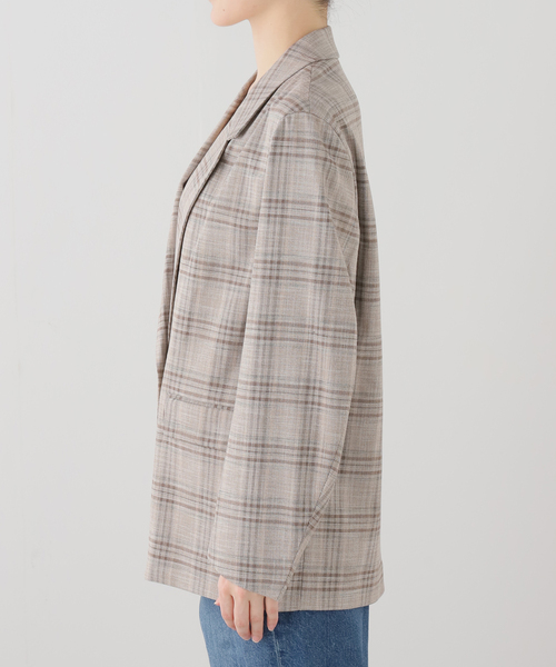 FRAMeWORK（フレームワーク）の「TRチェックテーラードジャケット（テーラードジャケット・レディース・ベージュ・36/38）」の6枚目の写真