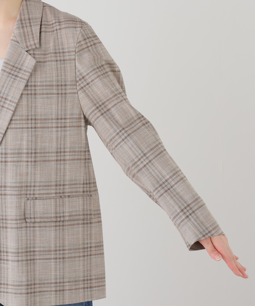 FRAMeWORK（フレームワーク）の「TRチェックテーラードジャケット（テーラードジャケット・レディース・ベージュ・36/38）」の8枚目の写真