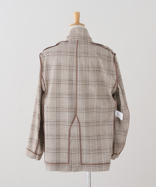 FRAMeWORK（フレームワーク）の「TRチェックテーラードジャケット（テーラードジャケット・レディース・ベージュ・36/38）」の2枚目の写真