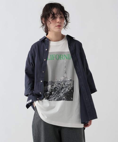 GEORGE'S(ジョージズ)の「リネン混ステッチシャツ(シャツ/ブラウス・メンズ・ブラウン/サックスブルー/ネイビー・LARGE/MEDIUM)」の20枚目の写真