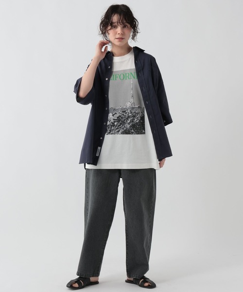 GEORGE'S(ジョージズ)の「リネン混ステッチシャツ(シャツ/ブラウス・メンズ・ブラウン/サックスブルー/ネイビー・LARGE/MEDIUM)」の12枚目の写真