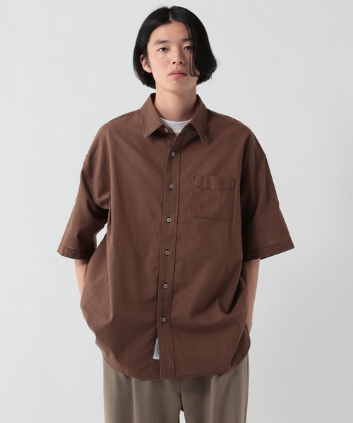 GEORGE'S(ジョージズ)の「リネン混ステッチシャツ(シャツ/ブラウス・メンズ・ブラウン/サックスブルー/ネイビー・LARGE/MEDIUM)」の7枚目の写真