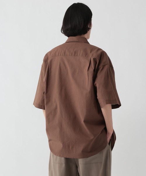 GEORGE'S(ジョージズ)の「リネン混ステッチシャツ(シャツ/ブラウス・メンズ・ブラウン/サックスブルー/ネイビー・LARGE/MEDIUM)」の9枚目の写真