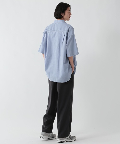 GEORGE'S(ジョージズ)の「リネン混ステッチシャツ(シャツ/ブラウス・メンズ・ブラウン/サックスブルー/ネイビー・LARGE/MEDIUM)」の22枚目の写真