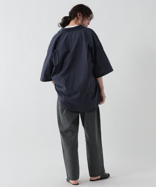 GEORGE'S(ジョージズ)の「リネン混ステッチシャツ(シャツ/ブラウス・メンズ・ブラウン/サックスブルー/ネイビー・LARGE/MEDIUM)」の15枚目の写真