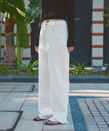 AFTERHOURS（アフターアワーズ）の「RAW CUT DENIM PANTS (WHITE)（デニムパンツ）」