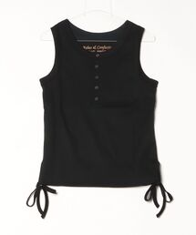 Robes&Confections/ローブス&コンフェクションズ/カリフォルニアコットンリブヘンリーネックタンクトップ