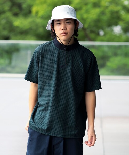 BEAMS GOLF(ビームスゴルフ)の「ORANGE LABEL / ドットエア(R)メッシュ モックネックシャツ(吸水速乾)(Tシャツ/カットソー・メンズ・ネイビー/ブラウン/ブラック・XL/L/S/M)」の3枚目の写真