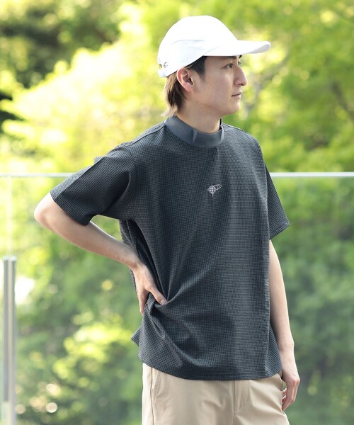 BEAMS GOLF(ビームスゴルフ)の「ORANGE LABEL / ドットエア(R)メッシュ モックネックシャツ(吸水速乾)(Tシャツ/カットソー・メンズ・ネイビー/ブラウン/ブラック・XL/L/S/M)」の2枚目の写真