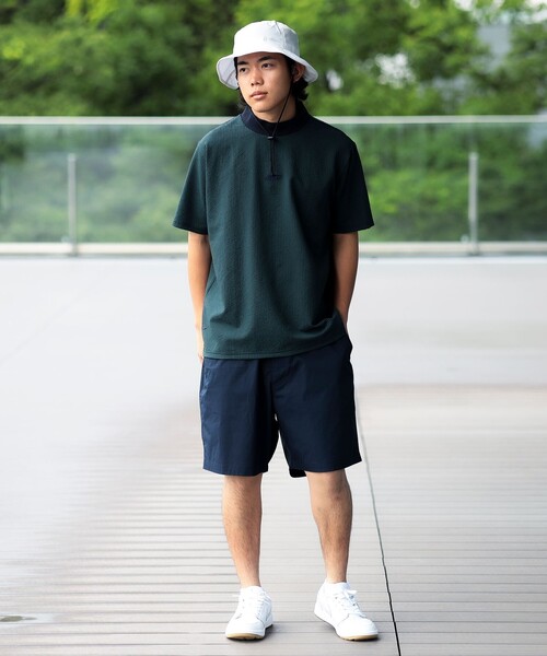 BEAMS GOLF(ビームスゴルフ)の「ORANGE LABEL / ドットエア(R)メッシュ モックネックシャツ(吸水速乾)(Tシャツ/カットソー・メンズ・ネイビー/ブラウン/ブラック・XL/L/S/M)」の13枚目の写真