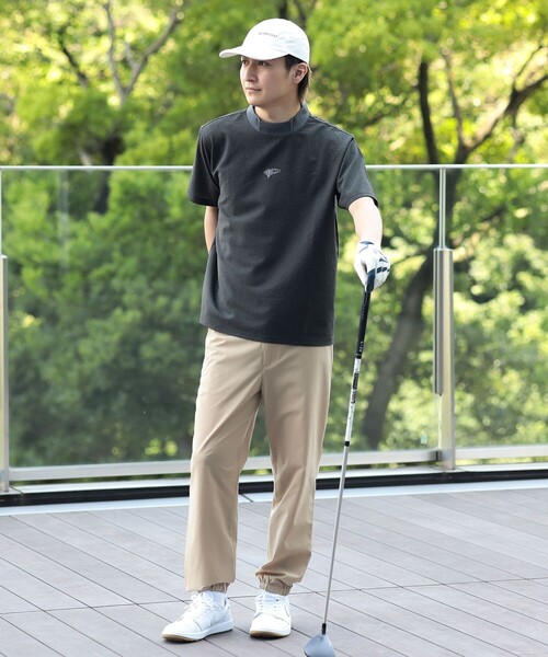 BEAMS GOLF(ビームスゴルフ)の「ORANGE LABEL / ドットエア(R)メッシュ モックネックシャツ(吸水速乾)(Tシャツ/カットソー・メンズ・ネイビー/ブラウン/ブラック・XL/L/S/M)」の18枚目の写真