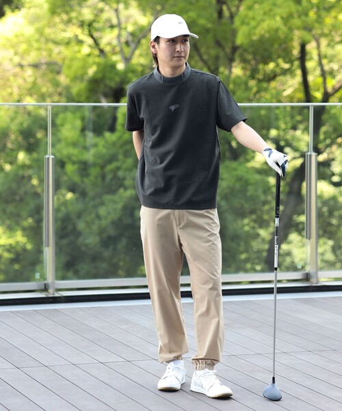 BEAMS GOLF(ビームスゴルフ)の「ORANGE LABEL / ドットエア(R)メッシュ モックネックシャツ(吸水速乾)(Tシャツ/カットソー・メンズ・ネイビー/ブラウン/ブラック・XL/L/S/M)」の19枚目の写真