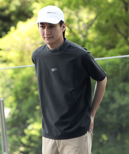 BEAMS GOLF(ビームスゴルフ)の「ORANGE LABEL / ドットエア(R)メッシュ モックネックシャツ(吸水速乾)(Tシャツ/カットソー・メンズ・ネイビー/ブラウン/ブラック・XL/L/S/M)」の20枚目の写真