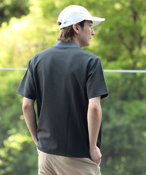 BEAMS GOLF(ビームスゴルフ)の「ORANGE LABEL / ドットエア(R)メッシュ モックネックシャツ(吸水速乾)(Tシャツ/カットソー・メンズ・ネイビー/ブラウン/ブラック・XL/L/S/M)」の21枚目の写真