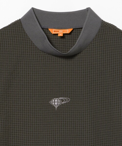 BEAMS GOLF(ビームスゴルフ)の「ORANGE LABEL / ドットエア(R)メッシュ モックネックシャツ(吸水速乾)(Tシャツ/カットソー・メンズ・ネイビー/ブラウン/ブラック・XL/L/S/M)」の22枚目の写真