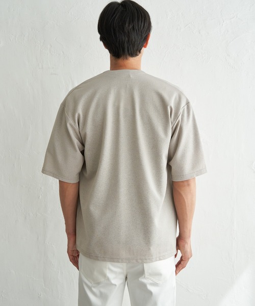 ikka(イッカ)の「冷感DRY鹿の子5分袖カーディガン(カーディガン/ボレロ・メンズ・ネイビー/グレイッシュベージュ/ブラック・XL/L/M/S)」の21枚目の写真