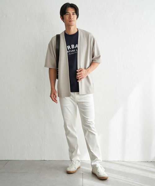 ikka(イッカ)の「冷感DRY鹿の子5分袖カーディガン(カーディガン/ボレロ・メンズ・ネイビー/グレイッシュベージュ/ブラック・XL/L/M/S)」の13枚目の写真