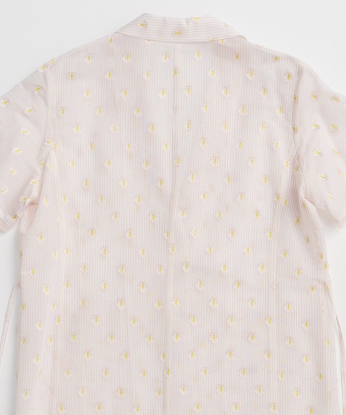 MAISON SPECIAL(メゾンスペシャル)の「Flower Sheer Half-Sleeve Jacket/フラワーシアーハーフスリーブジャケット(テーラードジャケット・レディース・ピンク/ホワイト/ブラック・FREE)」の15枚目の写真
