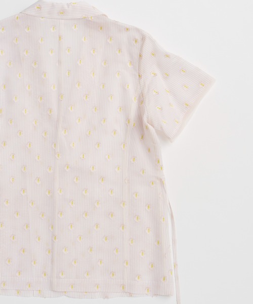 MAISON SPECIAL(メゾンスペシャル)の「Flower Sheer Half-Sleeve Jacket/フラワーシアーハーフスリーブジャケット(テーラードジャケット・レディース・ピンク/ホワイト/ブラック・FREE)」の16枚目の写真