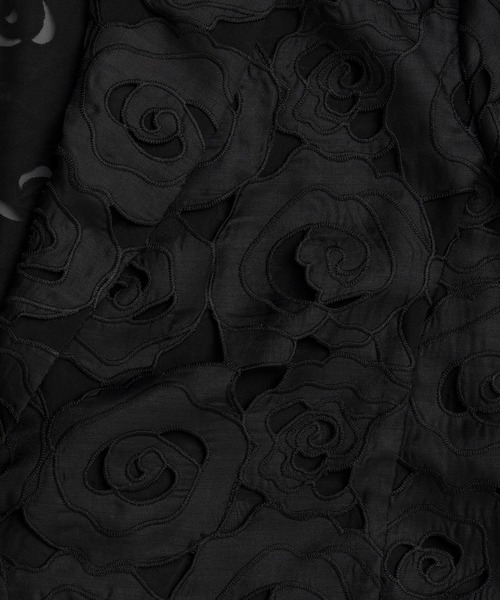 MAISON SPECIAL(メゾンスペシャル)の「Flower Sheer Half-Sleeve Jacket/フラワーシアーハーフスリーブジャケット(テーラードジャケット・レディース・ピンク/ホワイト/ブラック・FREE)」の18枚目の写真