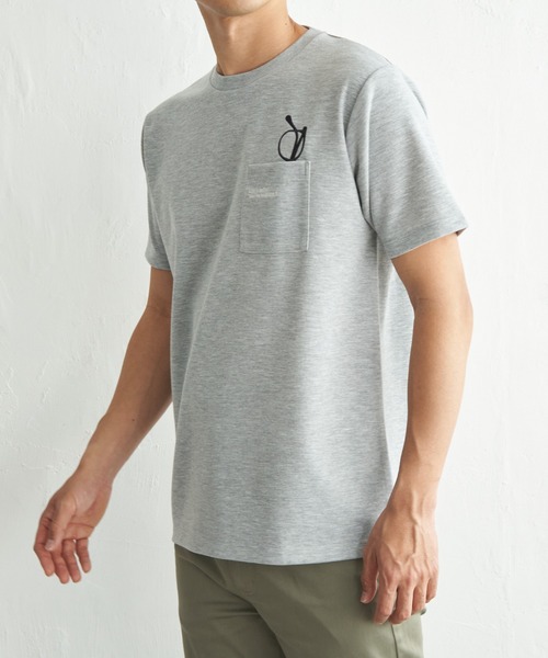 ikka(イッカ)の「冷感ポンチメガネ刺繍ポケT(Tシャツ/カットソー・メンズ・サックスブルー/ブラック/グレー/ホワイト・XL/L/M/S)」の4枚目の写真