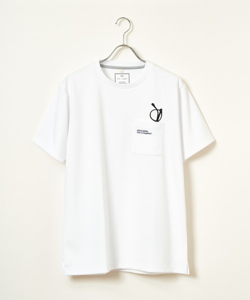 ikka(イッカ)の「冷感ポンチメガネ刺繍ポケT(Tシャツ/カットソー・メンズ・サックスブルー/ブラック/グレー/ホワイト・XL/L/M/S)」の12枚目の写真