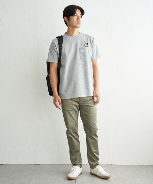 ikka(イッカ)の「冷感ポンチメガネ刺繍ポケT(Tシャツ/カットソー・メンズ・サックスブルー/ブラック/グレー/ホワイト・XL/L/M/S)」の15枚目の写真