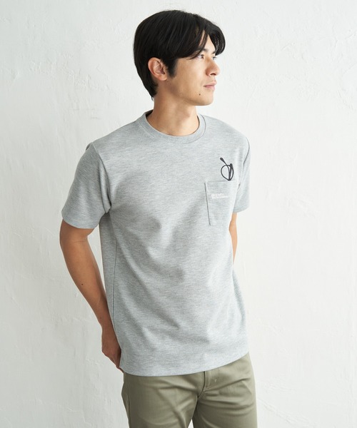 ikka(イッカ)の「冷感ポンチメガネ刺繍ポケT(Tシャツ/カットソー・メンズ・サックスブルー/ブラック/グレー/ホワイト・XL/L/M/S)」の18枚目の写真