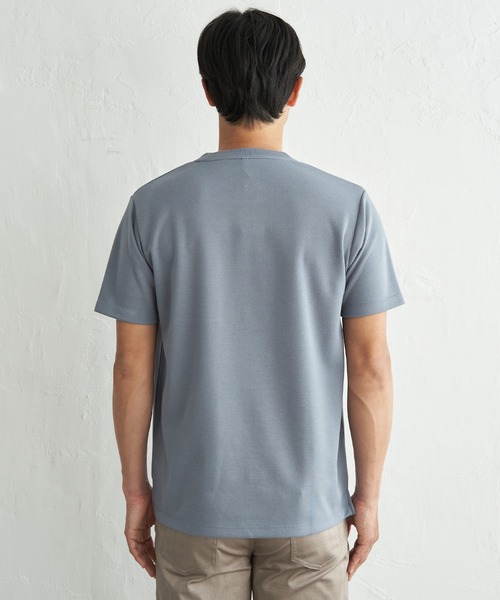 ikka(イッカ)の「冷感ポンチメガネ刺繍ポケT(Tシャツ/カットソー・メンズ・サックスブルー/ブラック/グレー/ホワイト・XL/L/M/S)」の20枚目の写真
