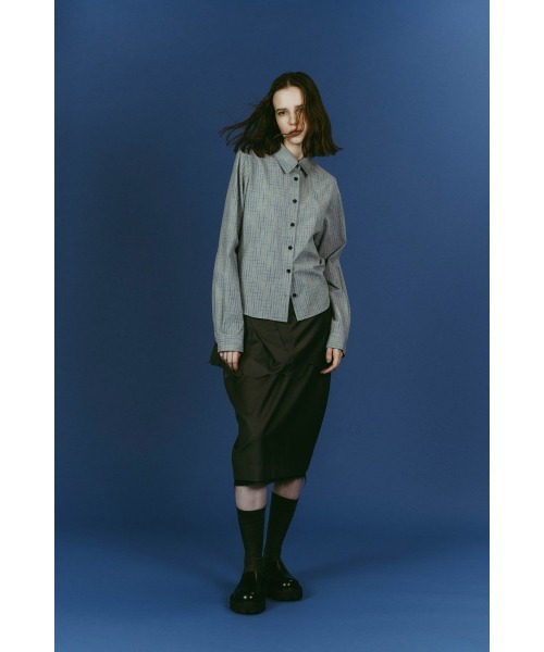Knuth Marf(クヌースマーフ)の「2-piece layered compact shirt(シャツ/ブラウス・レディース・ブルー系その他3/ブルー系その他・FREE)」の7枚目の写真