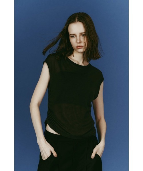 Knuth Marf(クヌースマーフ)の「2-piece layered compact shirt(シャツ/ブラウス・レディース・ブルー系その他3/ブルー系その他・FREE)」の9枚目の写真