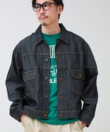 GLOSTER（グロスター）の「【軽量ストレッチ】メッシュデニム3rdタイプジャケット（デニムジャケット）」