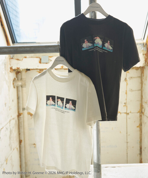 Firsthand(ファーストハンド)の「Firsthand/ファーストハンド マリリンモンロー ショートスリーブ 3フォト Tシャツ / プリントTシャツ(Tシャツ/カットソー・レディース・チャコールグレー/ホワイト・FREE)」の4枚目の写真