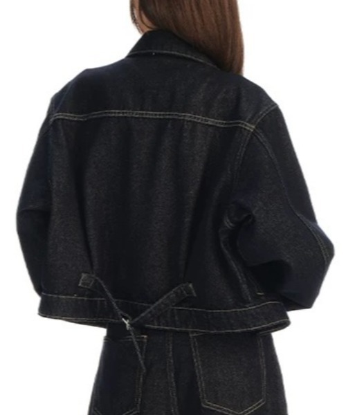 Aelina(エリナ)の「リラックスデニムセットアップ(セットアップ・レディース・インディゴブルー・S/M/L/XL)」の4枚目の写真