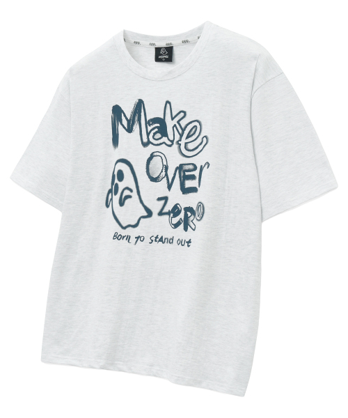 MOZMOZ（モズモズ）の「ゴーストドローイングオーバーサイズ半袖Tシャツバックメランジ（Tシャツ/カットソー・レディース・その他・1/2/3）」の4枚目の写真