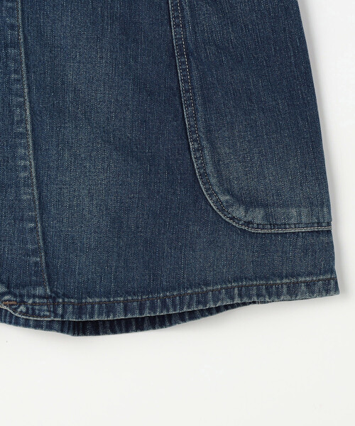 FREAK'S STORE（フリークスストア）の「Orslow/オアスロウ DENIM OVERLAP SKIRT/デニム オーバーラップ スカート（スカート・レディース・ネイビー・2/1）」の5枚目の写真