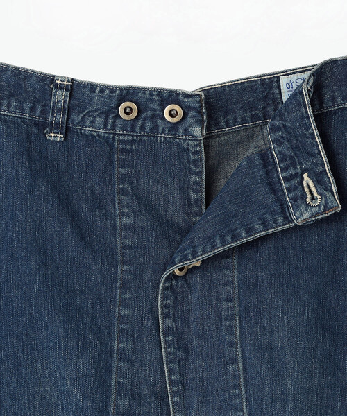 FREAK'S STORE（フリークスストア）の「Orslow/オアスロウ DENIM OVERLAP SKIRT/デニム オーバーラップ スカート（スカート・レディース・ネイビー・2/1）」の7枚目の写真