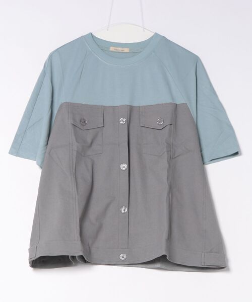 BITTOKO（ビットコ）の「断ち切りプルオーバー（Tシャツ/カットソー・レディース・ホワイト/グレー・FREE）」の14枚目の写真