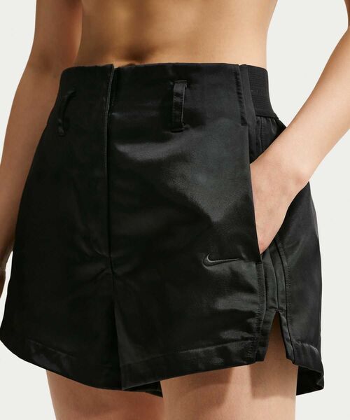 NIKE(ナイキ)の「ナイキ スポーツウェア ウィメンズ ハイウエスト サテン ホット ショーツパンツ / Nike Sportswear Women's High-Waisted Satin Hot Shorts IF0566-010 Black(その他パンツ・レディース・ブラック・XL/L/M/S/XS)」の8枚目の写真