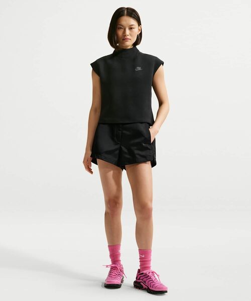 NIKE(ナイキ)の「ナイキ スポーツウェア ウィメンズ ハイウエスト サテン ホット ショーツパンツ / Nike Sportswear Women's High-Waisted Satin Hot Shorts IF0566-010 Black(その他パンツ・レディース・ブラック・XL/L/M/S/XS)」の7枚目の写真