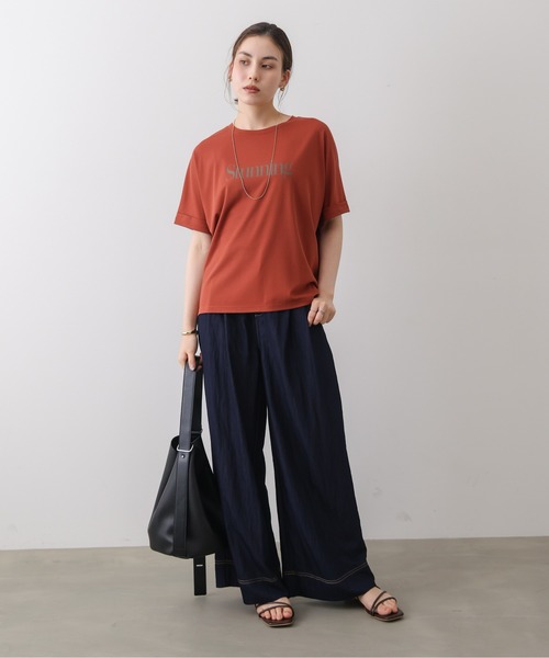 Bou Jeloud(ブージュルード)の「クリアクールロゴTシャツ(Tシャツ/カットソー・レディース・チャコールグレー/オフホワイト/オレンジ・FREE)」の20枚目の写真
