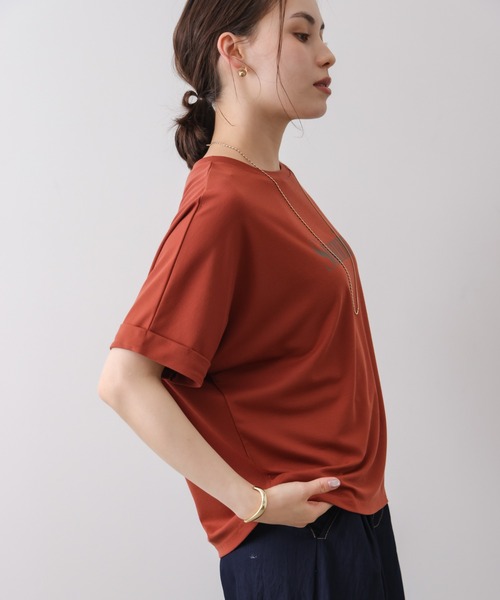 Bou Jeloud(ブージュルード)の「クリアクールロゴTシャツ(Tシャツ/カットソー・レディース・チャコールグレー/オフホワイト/オレンジ・FREE)」の21枚目の写真