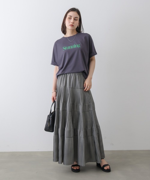 Bou Jeloud(ブージュルード)の「クリアクールロゴTシャツ(Tシャツ/カットソー・レディース・チャコールグレー/オフホワイト/オレンジ・FREE)」の13枚目の写真
