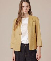 【eclat5月号掲載】リネンストレッチジャケット
