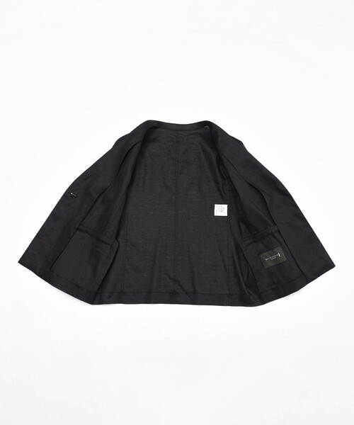 MACKINTOSH LONDON（マッキントッシュ ロンドン）の「【eclat5月号掲載】リネンストレッチジャケット（テーラードジャケット・レディース・ブラック/ベージュ・40/38）」の10枚目の写真