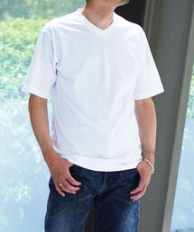 NICOLE selection（ニコルセレクション）の「シルケットロゴプリントＴ（Tシャツ/カットソー）」