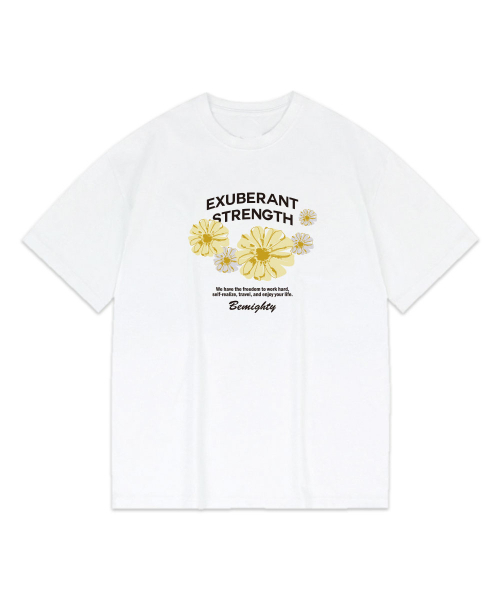 BEMIGHTY(ビーマイティー)の「フラワードローイングオーバーサイズ半袖Tシャツ(Tシャツ/カットソー・メンズ・ホワイト/ネイビー/ブラック/グレー・LARGE/X-LARGE/XX-LARGE)」の8枚目の写真